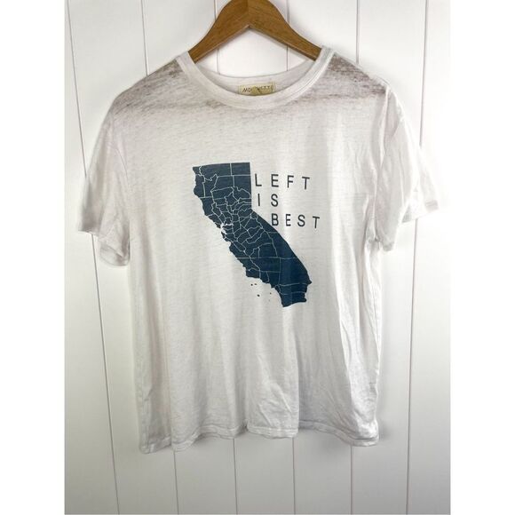 UO Mouchette Graphic California‎ Left is Best Shirt Size L - Picture 2 of 10